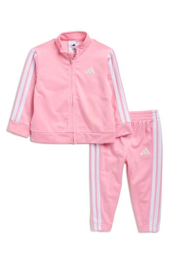 Adidas Originals Baby Girls 2-piece Tricot Track Jacket And Pants Set In Pink