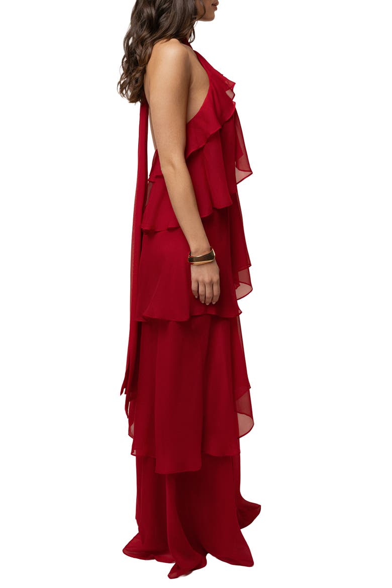 Head In The Clouds Maxi Dress, Alternate, color, Red