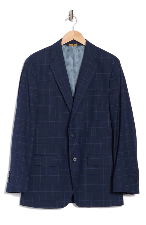 Brooks Brothers Explorer Collection Windowpane Check Water Repellent Wool Sport Coat In Navy Check