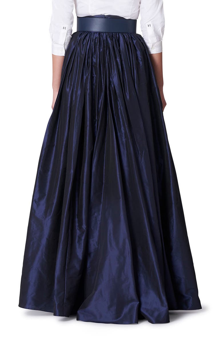 Carolina Herrera High Waist Silk Ball Skirt, Alternate, color, Midnight