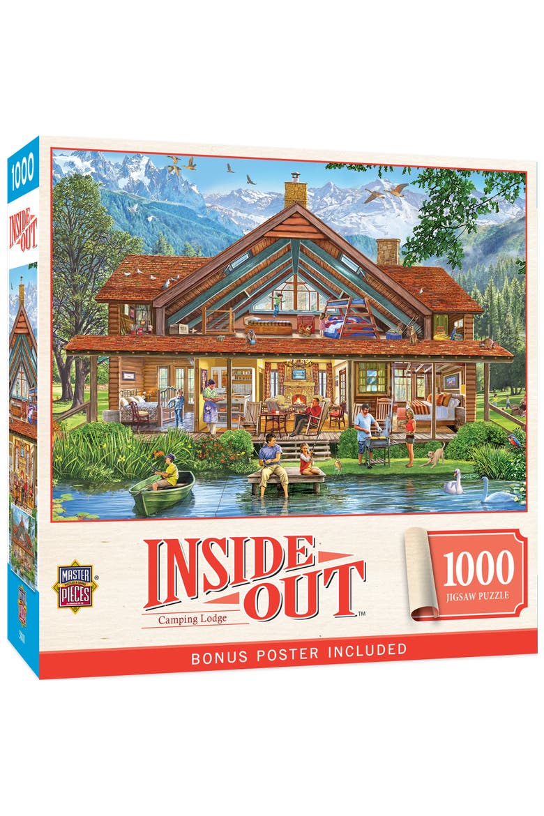 Camping Lodge 1000 Piece Jigsaw Puzzle, Main, color, Multicolor