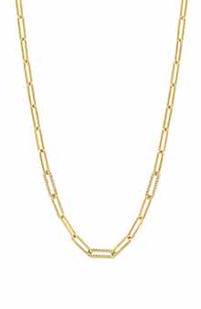 EFFY Diamond Paper Clip Chain Necklace