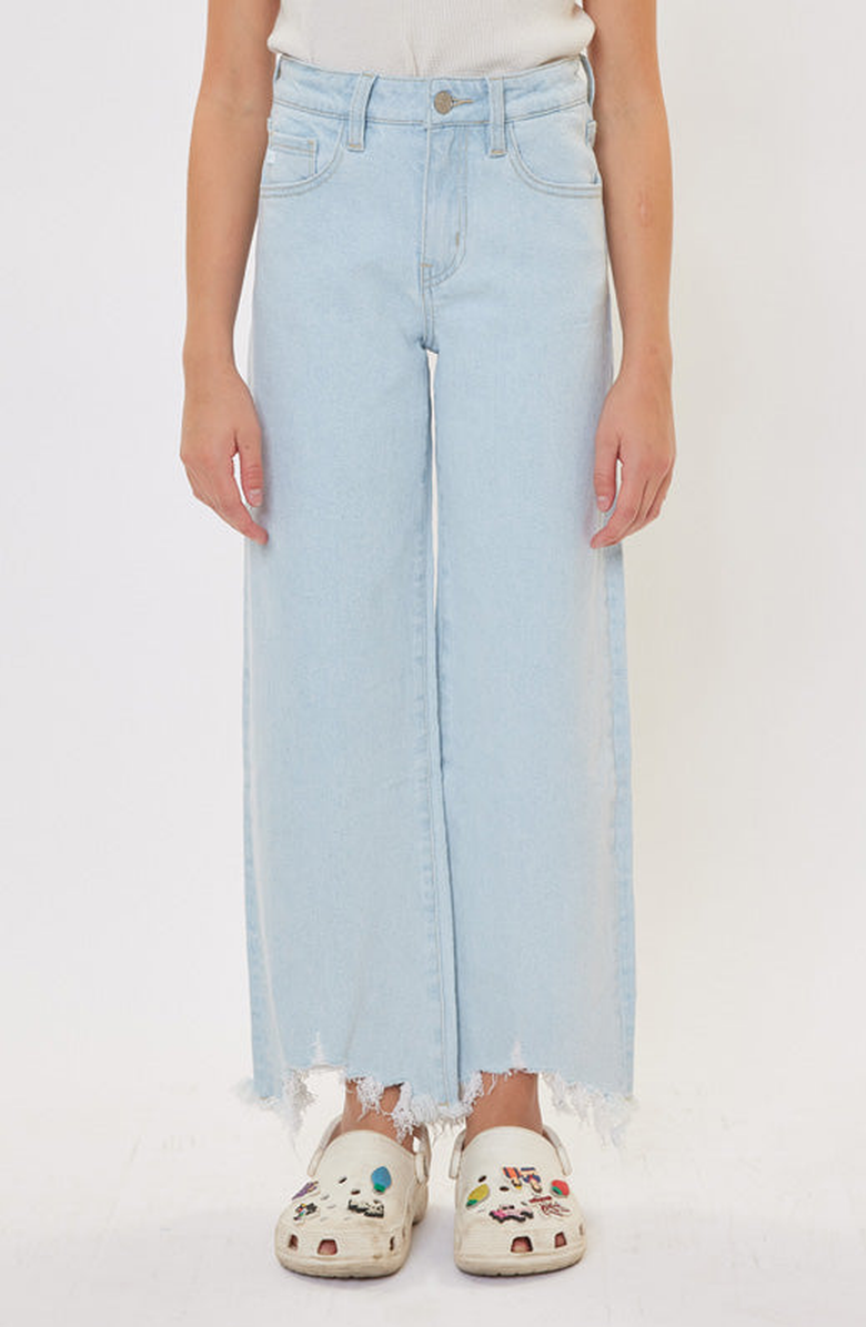 KanCan Zendaya High Rise Wide Leg Jeans, Main, color, Light Wash