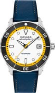 Movado Calendoplan Leather Strap Watch, 40mm