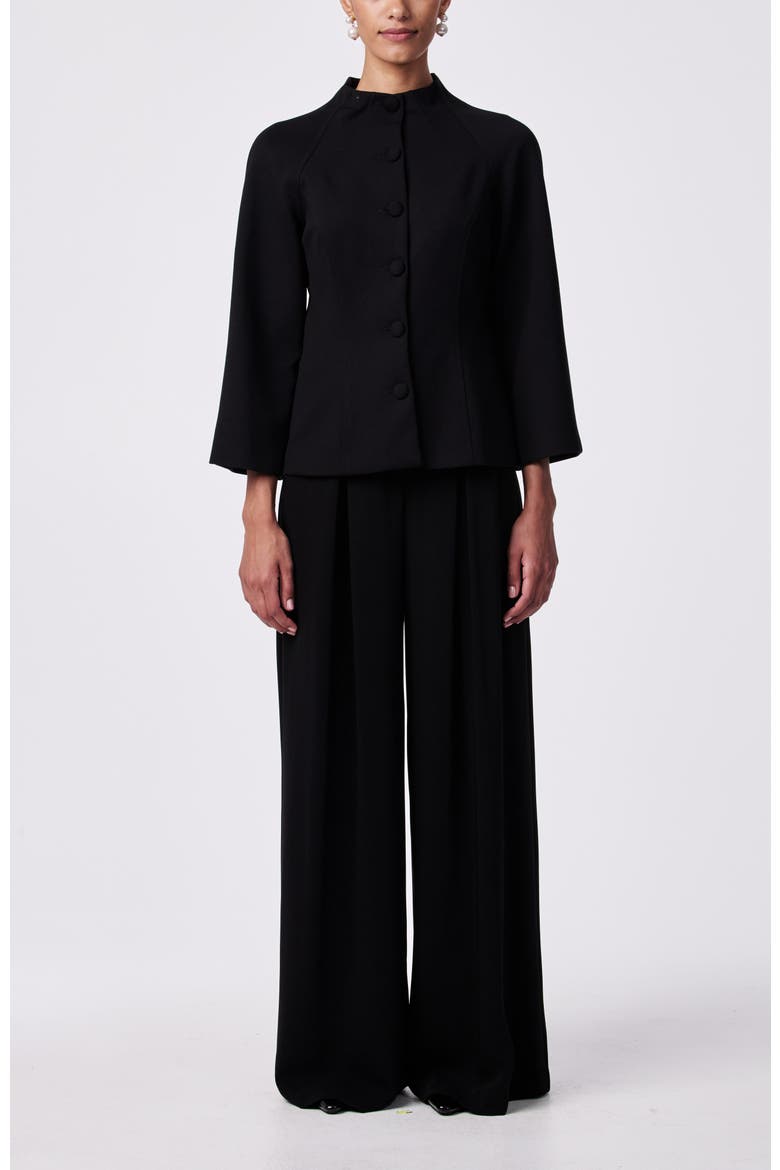 Woods Ponte Jacket, Alternate, color, Black