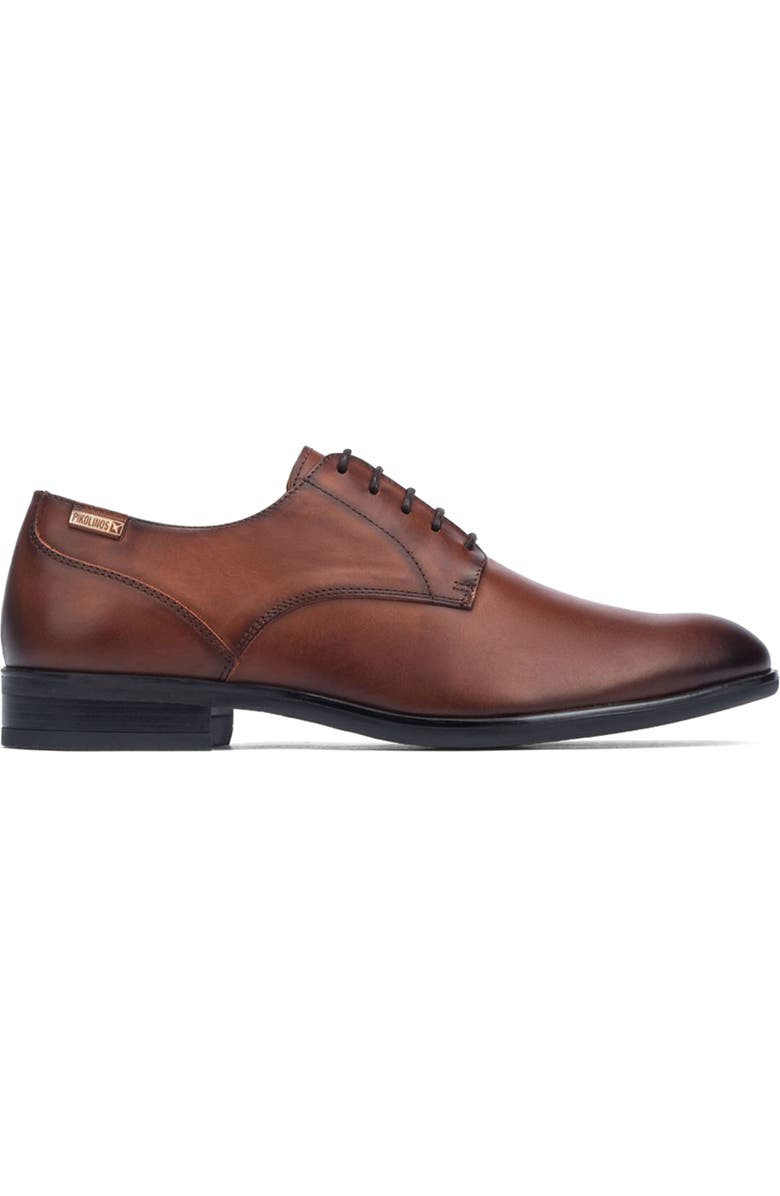 PIKOLINOS Bristol Plain Toe Derby, Alternate, color, Cuero