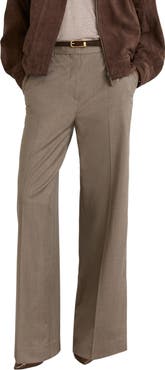 Reiss Adie Wide Leg Wool Blend Trousers