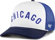 '47 Men's '47 White Chicago Cubs Foam Front Script Trucker Snapback Hat