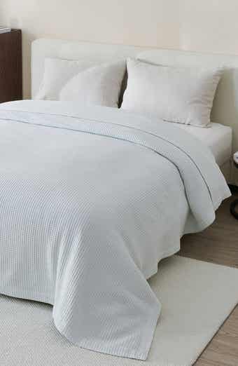 Super Soft Cotton All-Season Waffle Weave Throw Blanket