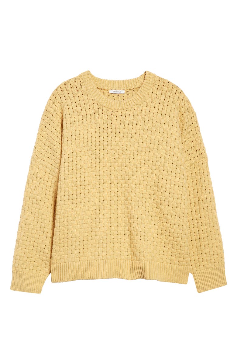 Madewell Basketweave Stitch Sweater, Alternate, color, 