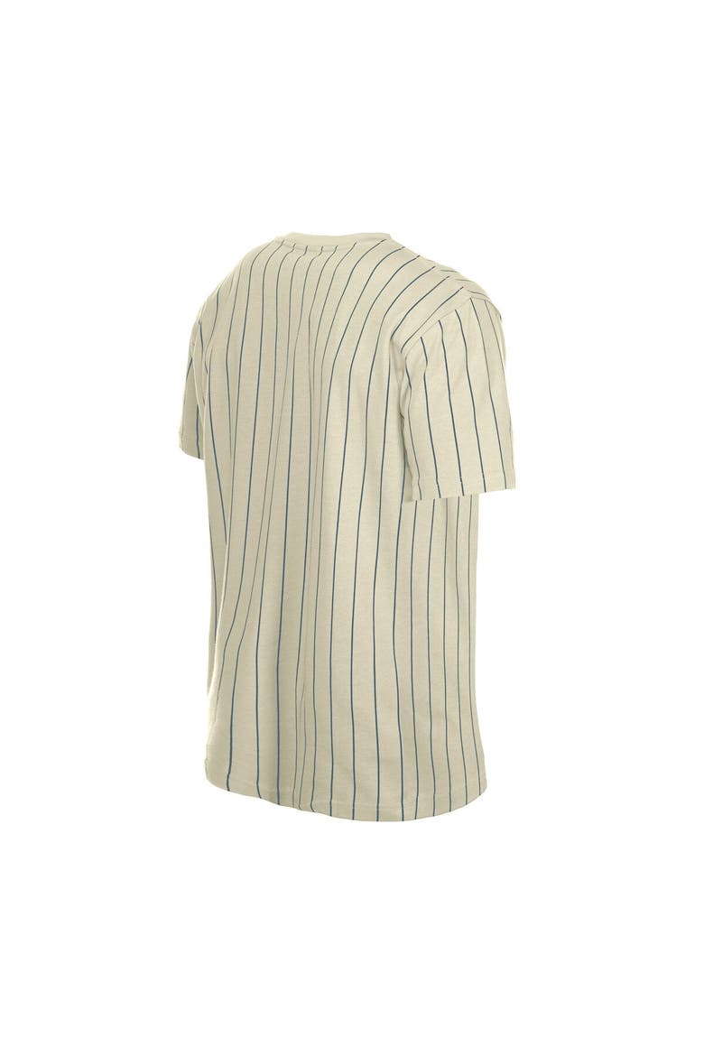 Men's New Era  Cream Team USA Mesh Back Pinstripe T-Shirt, Alternate, color, Cream