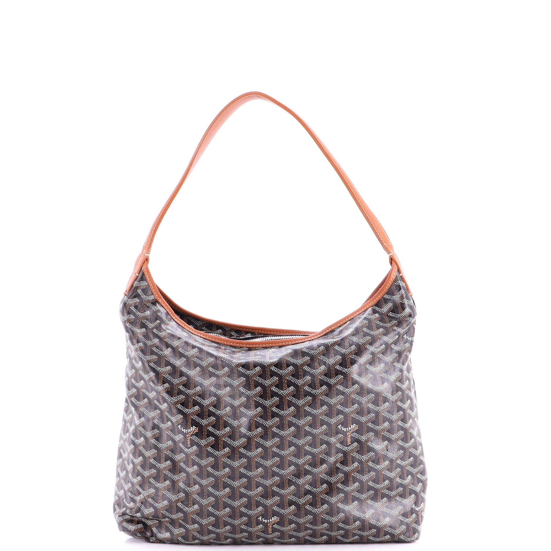 Pre-Owned Goyard Boheme Hobo Coated Canvas, Alternate, color, Print