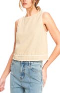 FLYING TOMATO Solid Sleeveless Top