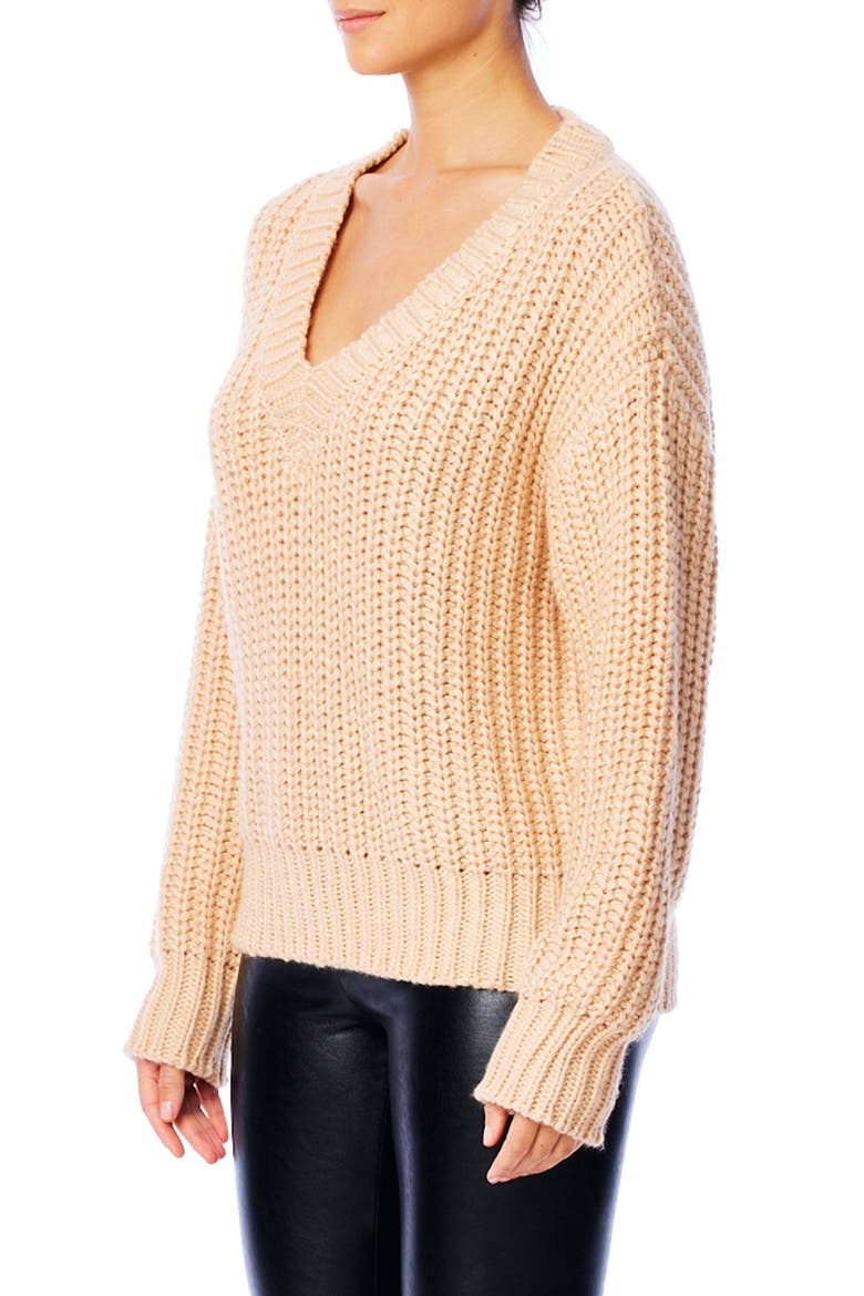 Katja V-Neck Sweater, Alternate, color, BLUSH