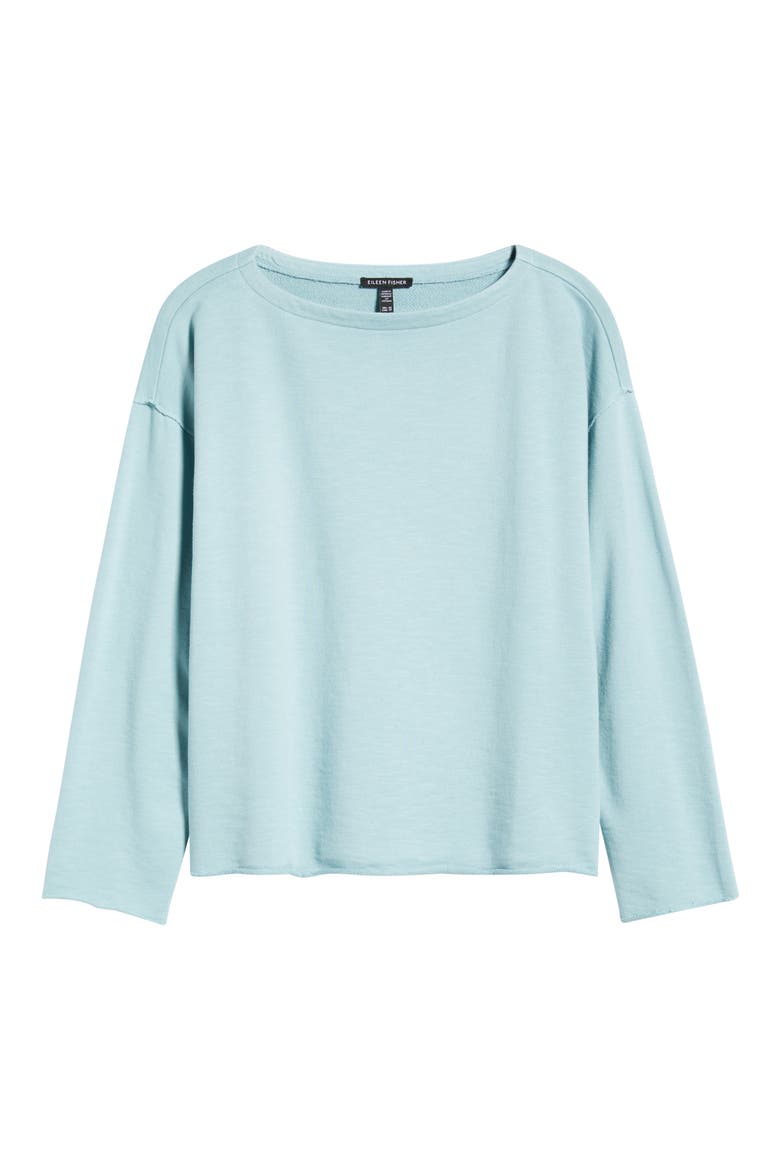 Bateau Neck Boxy Top, Alternate, color, SEAFOAM