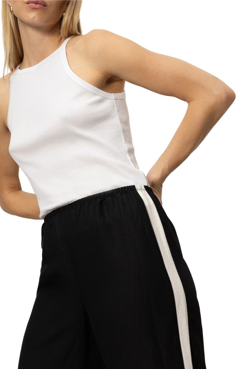 Sanctuary Casual Linen Blend Track Pants, Alternate, color,