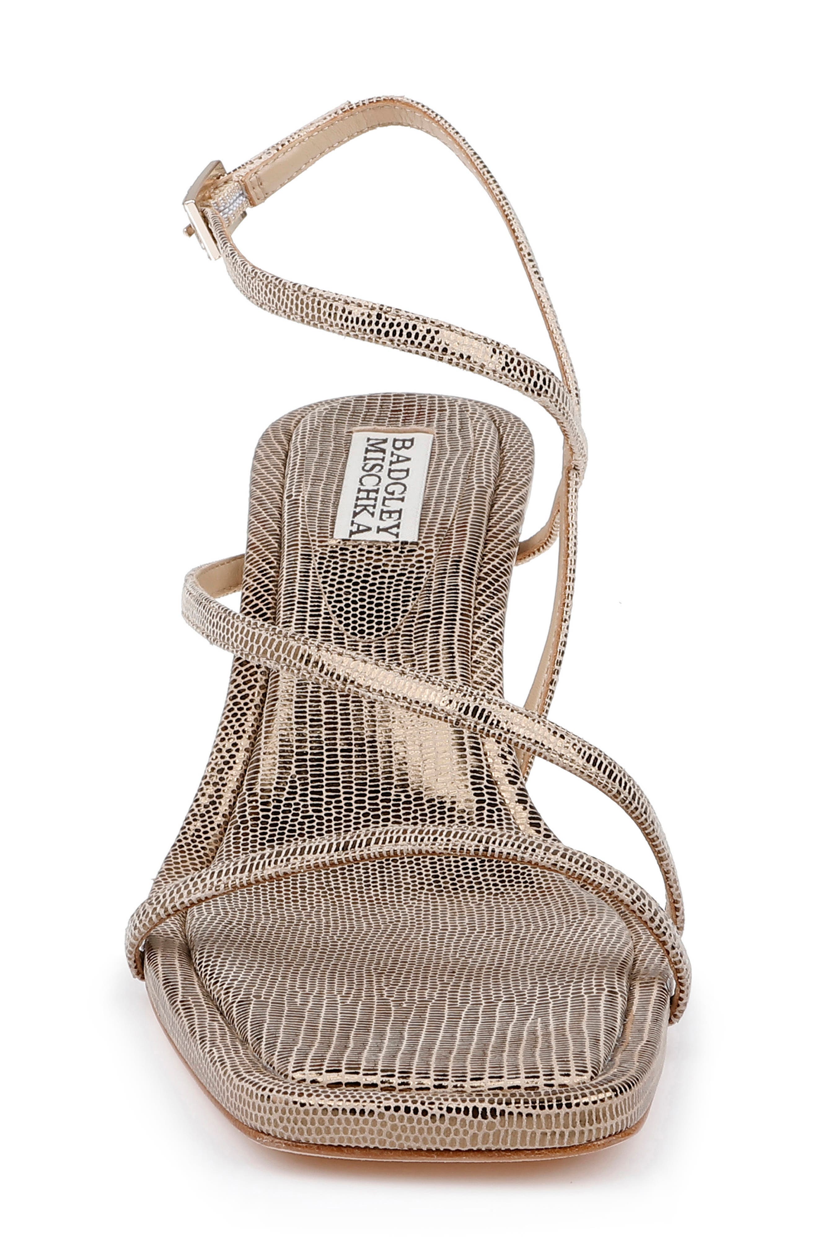 Gracelyn Ankle Strap Sandal, Alternate, color, BRONZE LIZARD
