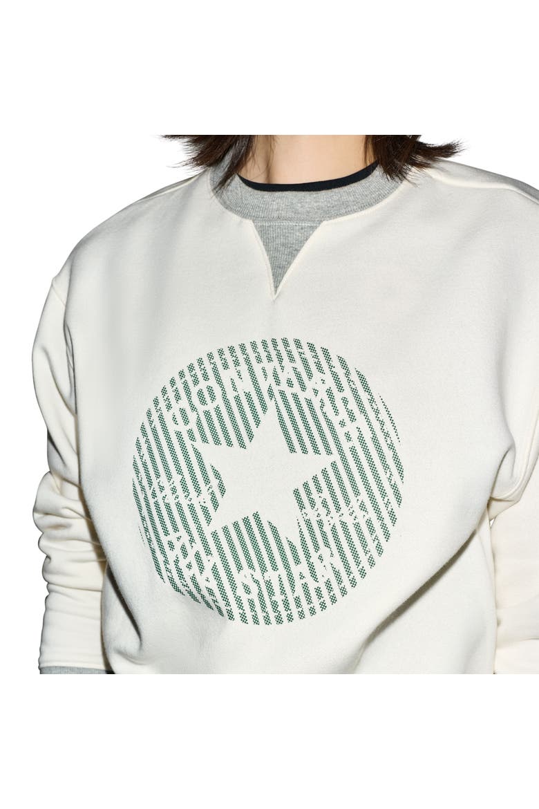 Emblem Crewneck, Alternate, color, Converse Egret