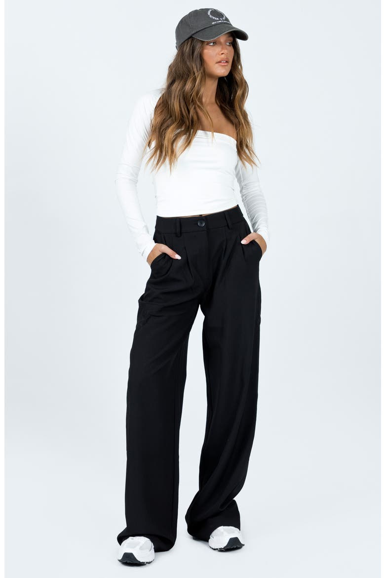 Archer Wide Leg Pants, Alternate, color, BLACK
