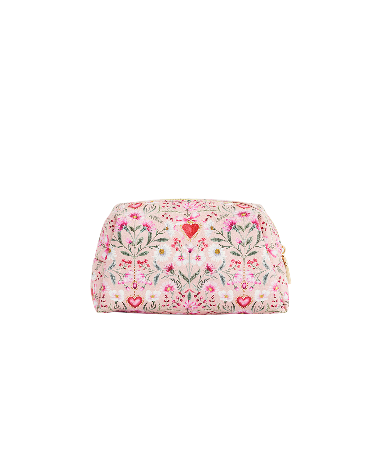 Penelope Floral Heart Cosmetic Pouch, Alternate, color, Light/Pastel Pink