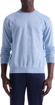 Bugatchi Tipped Cotton Blend Crewneck Sweater