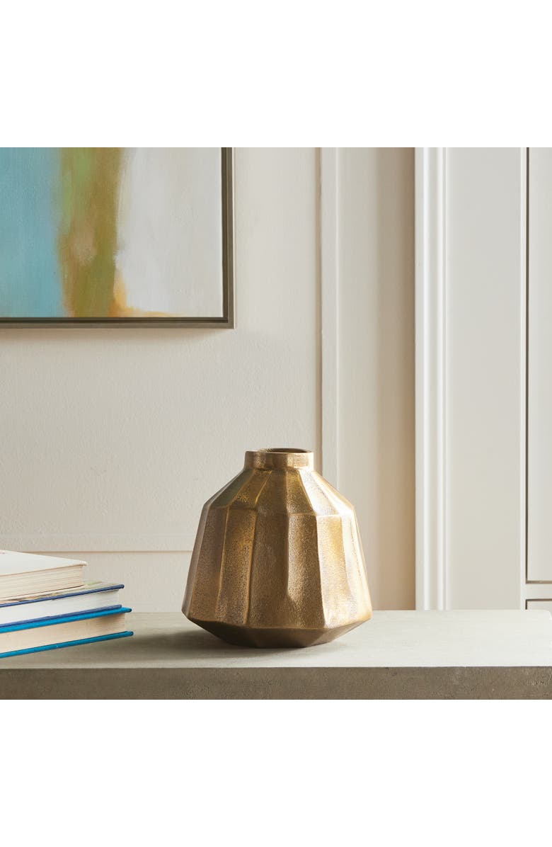 Napa Home & Garden Emery Vase, Alternate, color, Gold