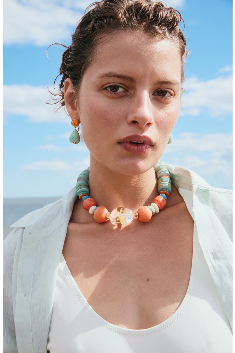 Citrus Splash Drop Earrings, Alternate, color, TURQUOISE MULTI