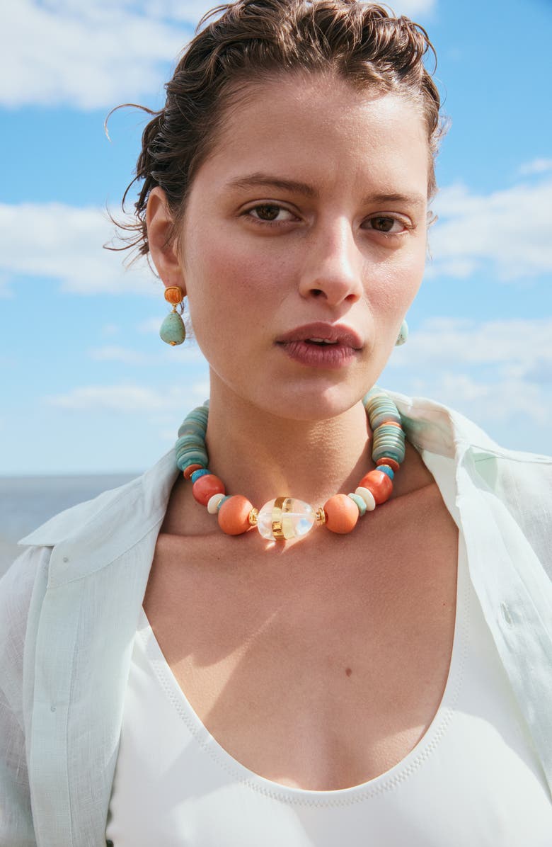 Lizzie Fortunato Citrus Splash Drop Earrings, Alternate, color, Turquoise Multi