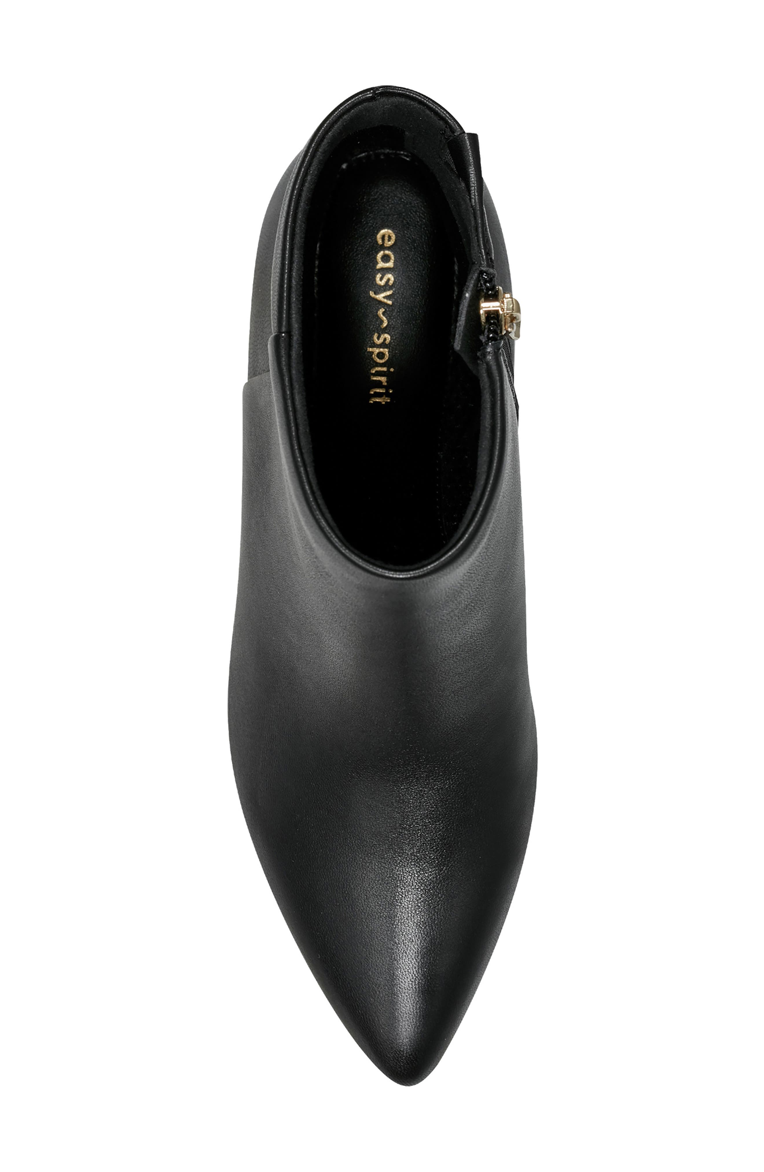 Easy Spirit Laina Pointed Toe Bootie, Alternate, color, Black