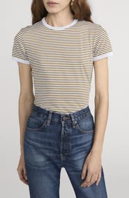 FRAME Ringer Pima Cotton T-Shirt
