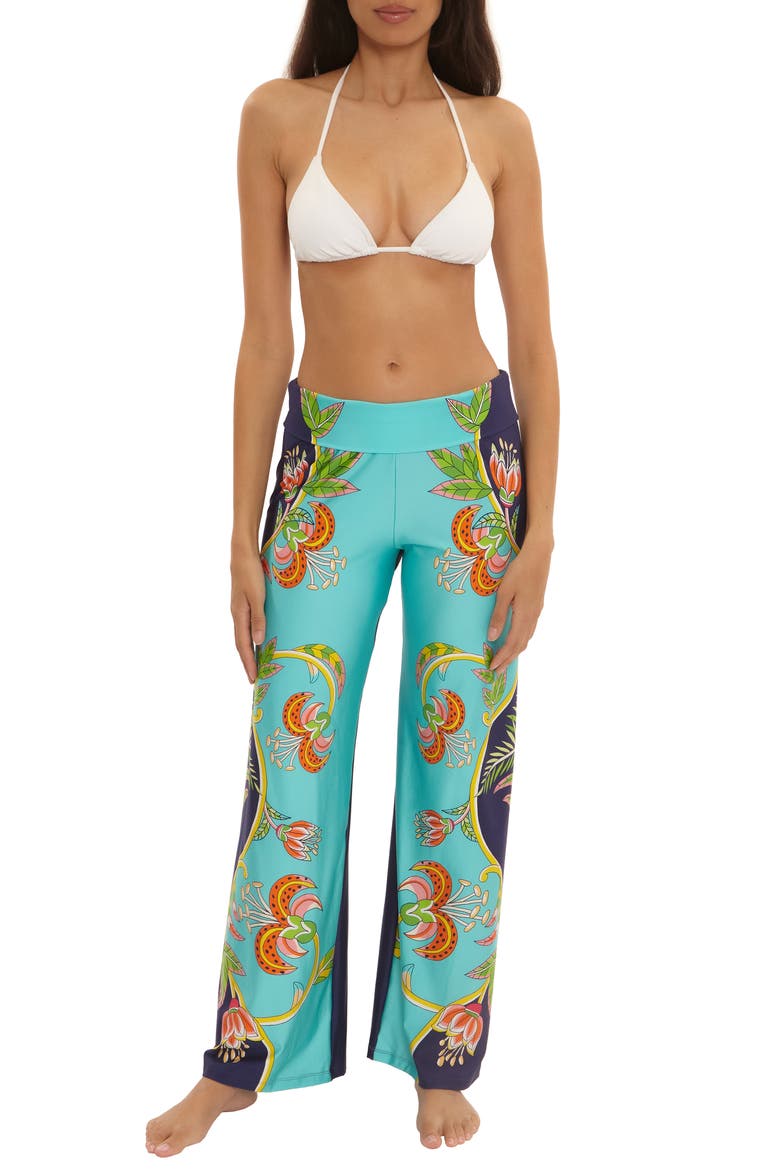 Flamingo Cover-Up Pants, Main, color, MULTI