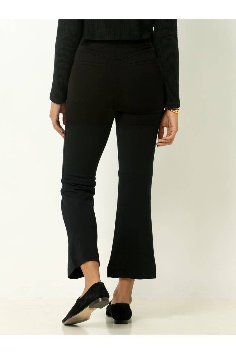 Shaping Cropped Kick Flare Pant, Alternate, color, Black