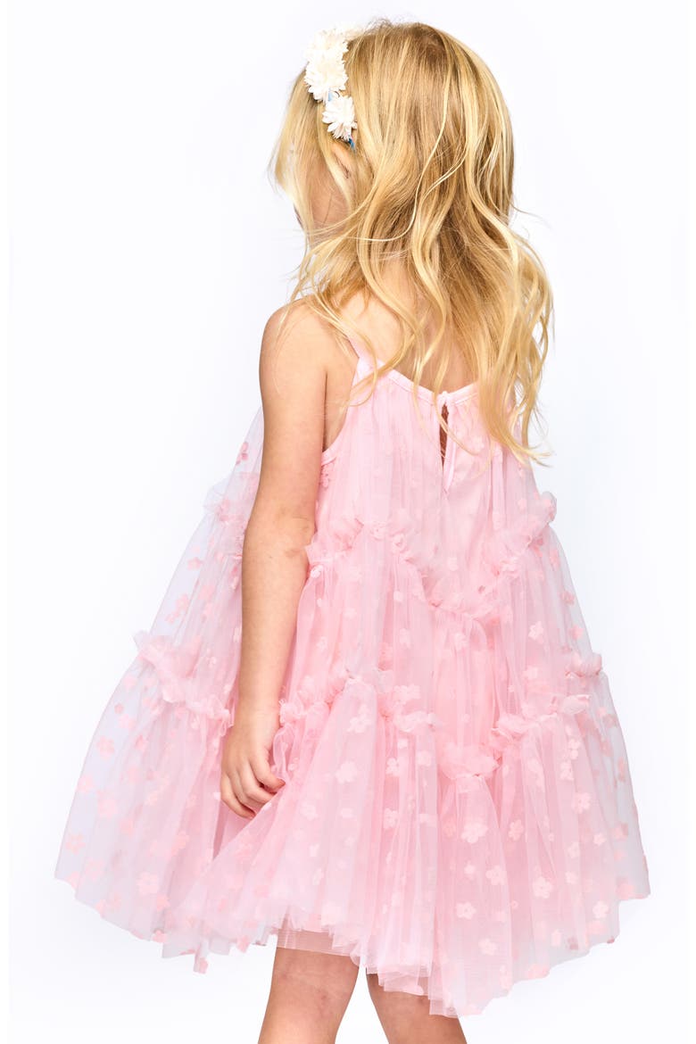 Kids' Tiered Tulle Party Dress, Alternate, color, PINK