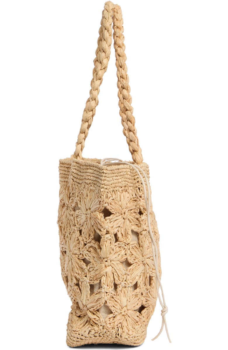 URBAN EXPRESSIONS HANDBAGS Raffia Tote, Alternate, color, Cream