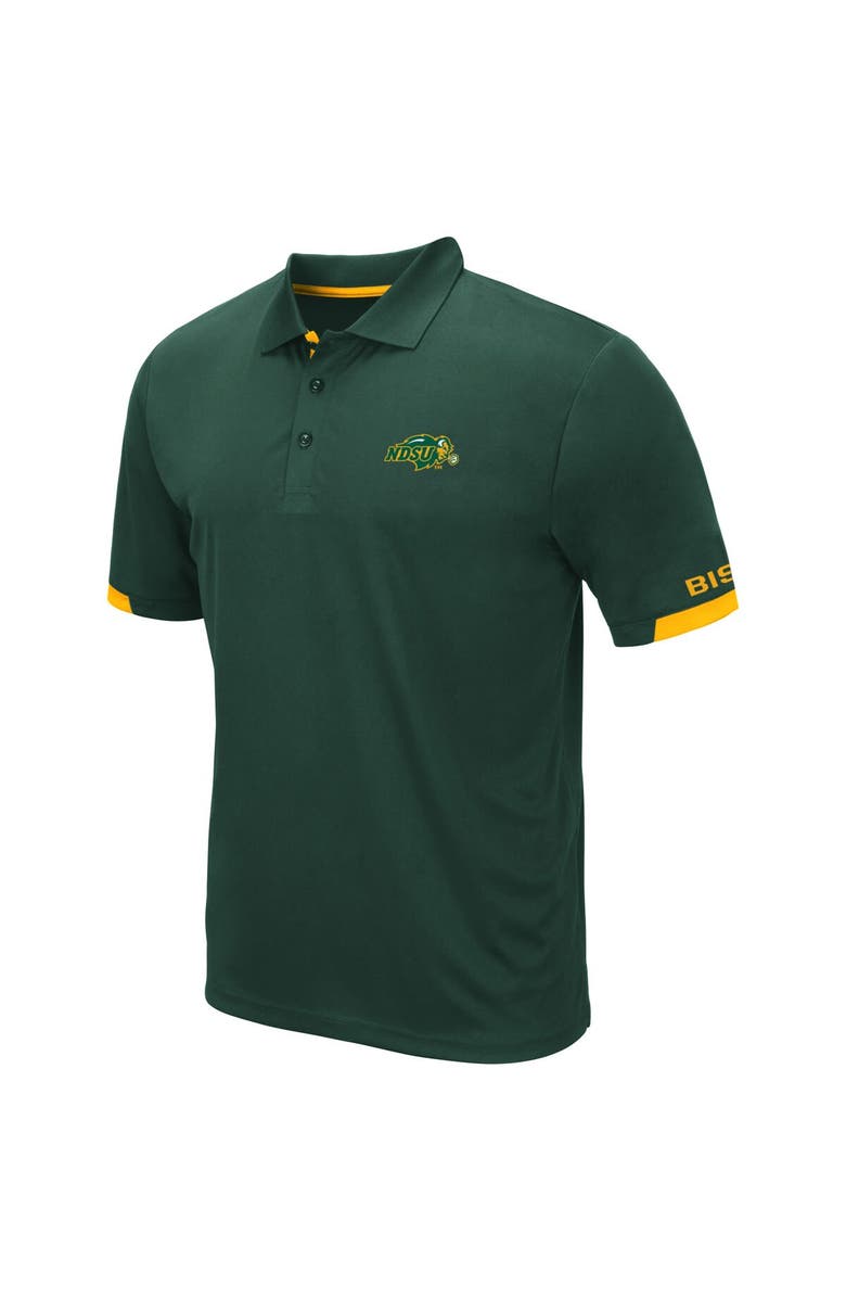 COLOSSEUM Men's Colosseum Green NDSU Bison Santry Lightweight Polo, Alternate, color, 