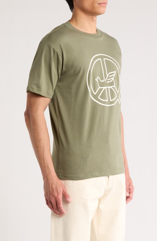 Museum Of Peace And Quiet Peaceful Dove T-shirt In Green