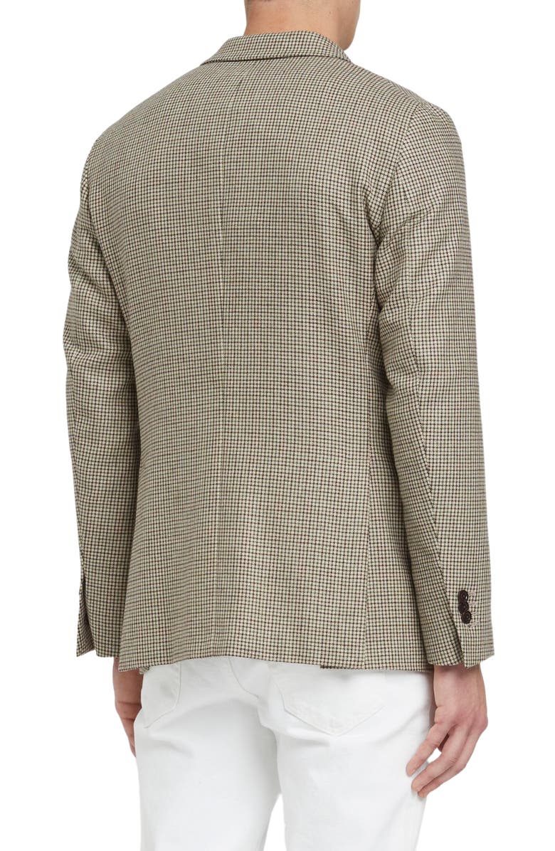 Boglioli Houndstooth Wool, Silk & Cashmere Sport Coat, Alternate, color, 