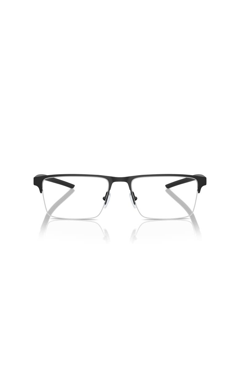 Scuderia Ferrari 55mm Rectangle optical glasses, Alternate, color, Black