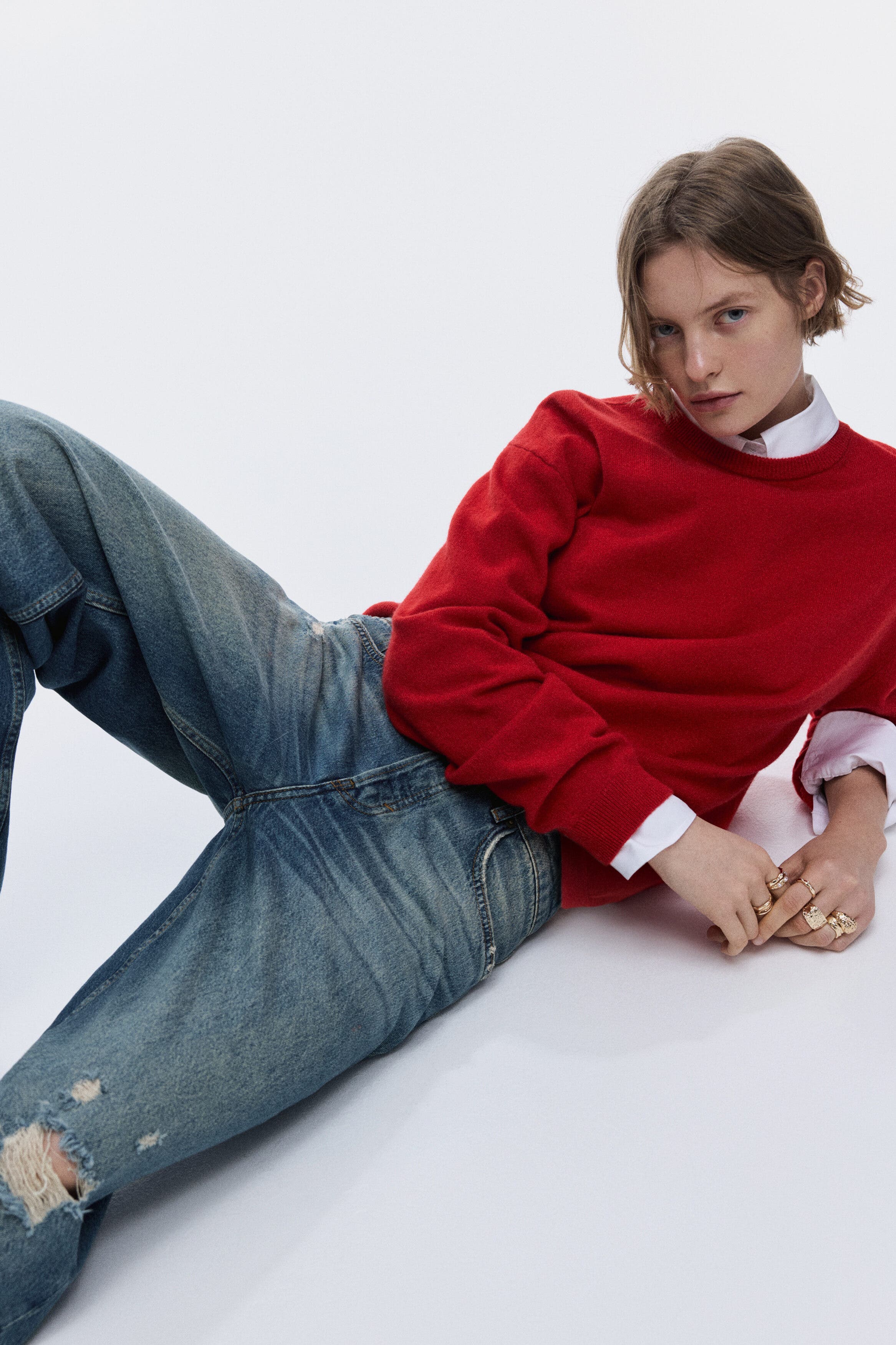Wide Leg Regular Waist Jeans - image 2