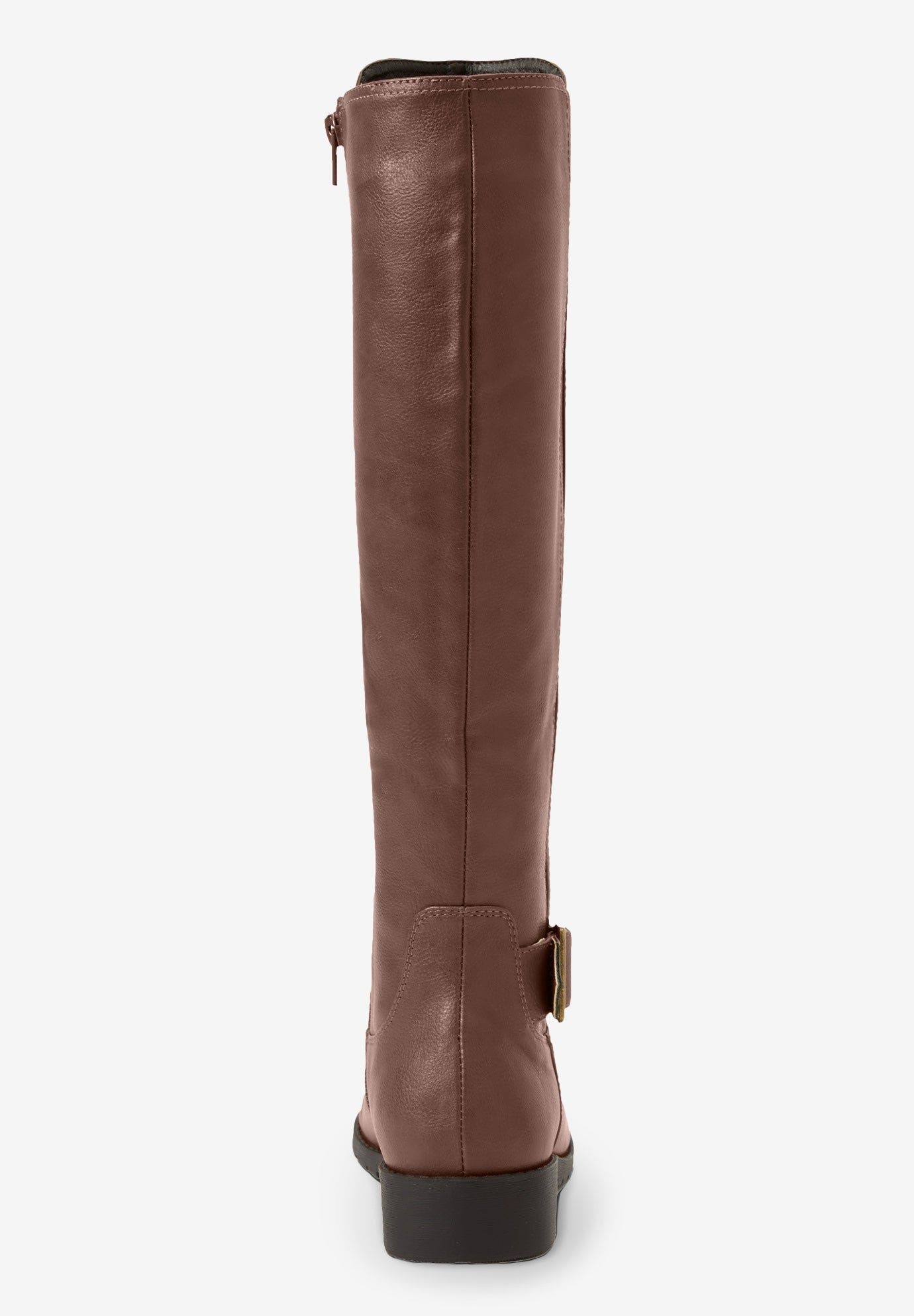 The Milan Wide Calf Boot, Alternate, color, MEDIUM BROWN