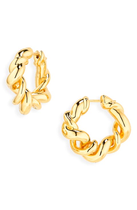 Ochre Large Twisted Hoop Earrings