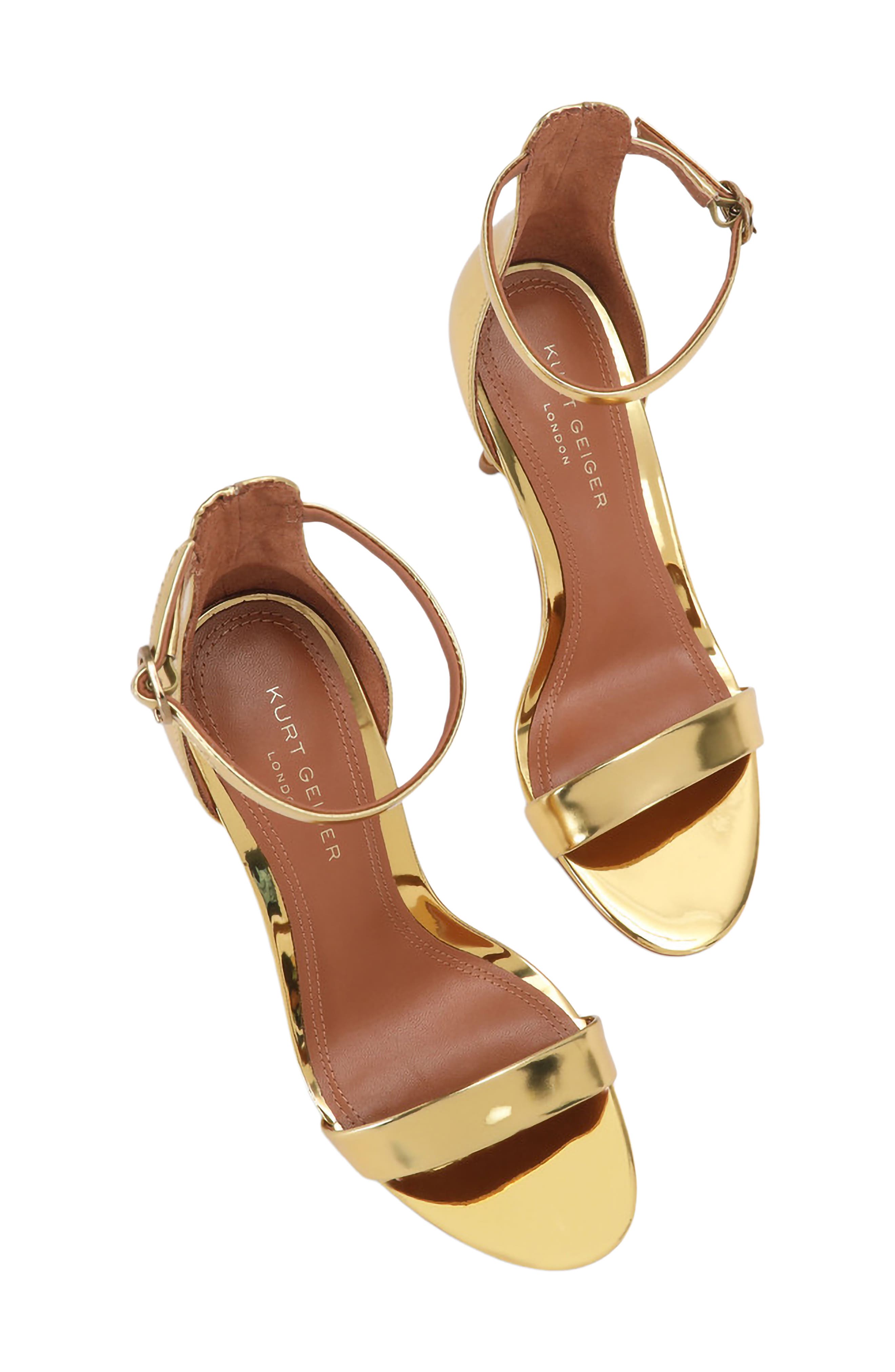 Bank Ankle Strap Sandal, Alternate, color, GOLD