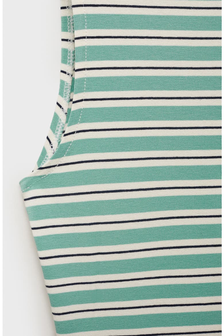 Stripe Boat Neck Tank Top, Alternate, color, GREEN