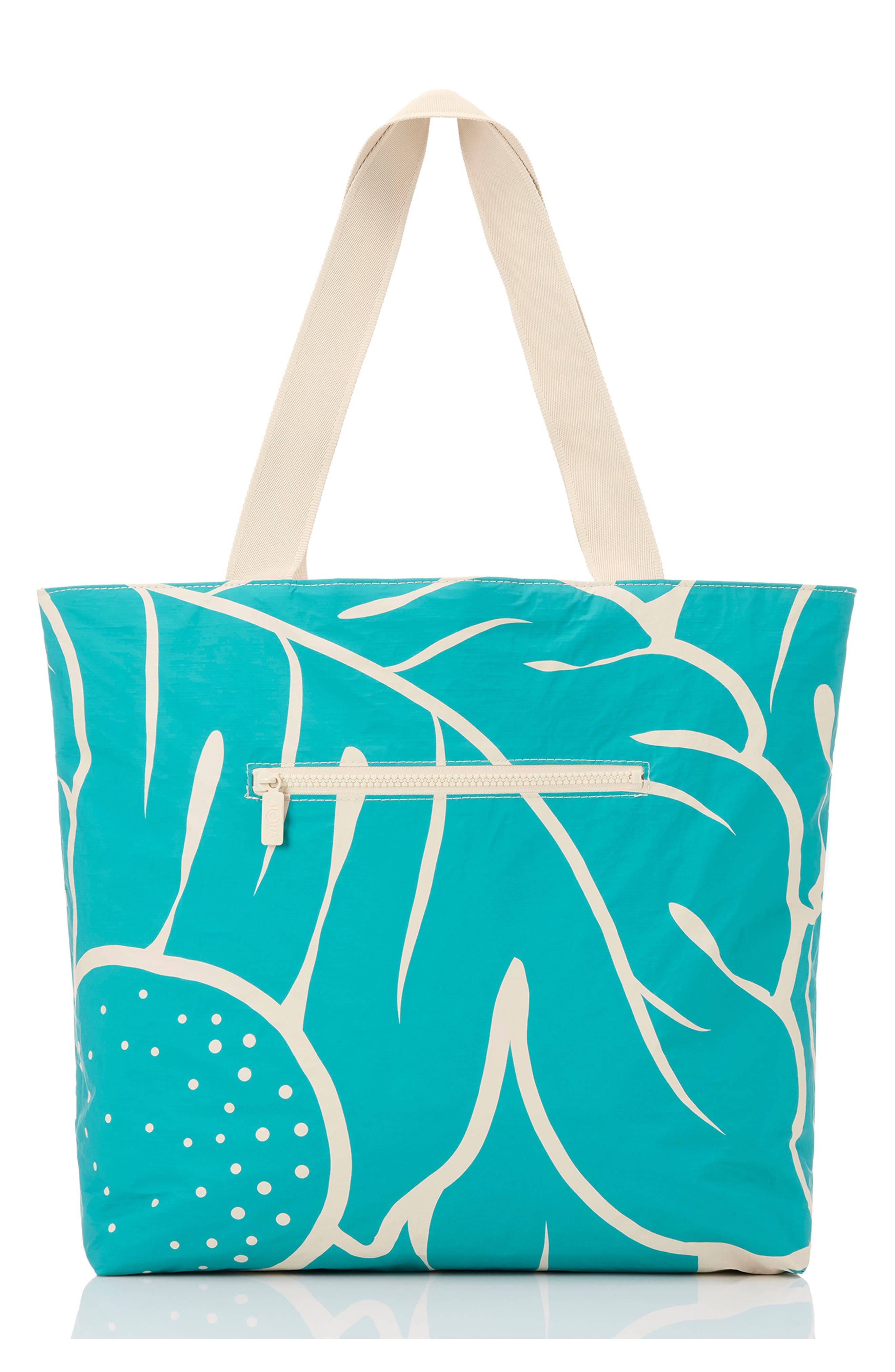 Aloha Collection Day Tripper Ulu Nui Water Resistant Tyvek<sup>®</sup> Tote, Alternate, color, Dark Teal/ Sandstone