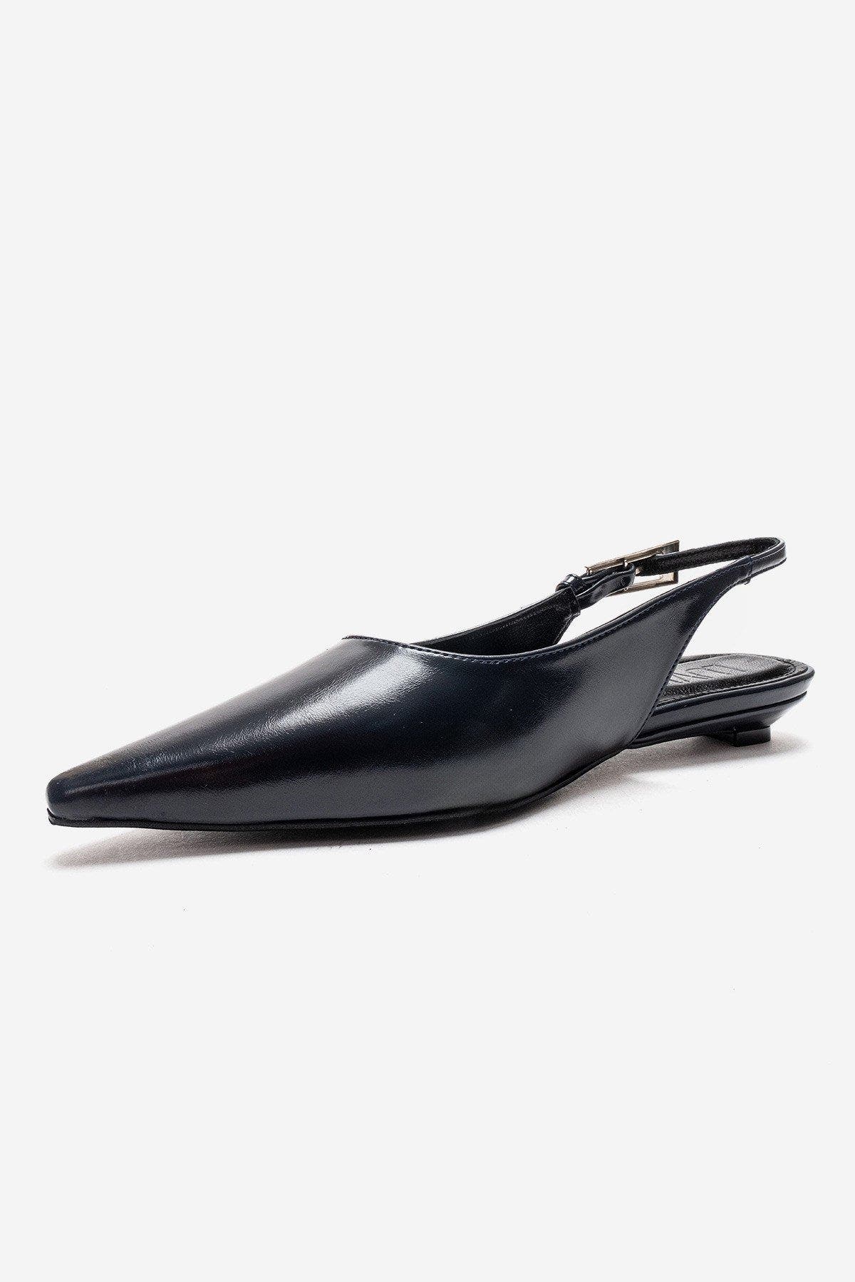 Jenna Slingback Pointed Toe Pump, Alternate, color, Navy