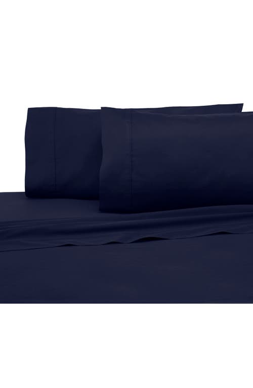 Modern Living Cotton Sateen Sheet Set In Evening Blue