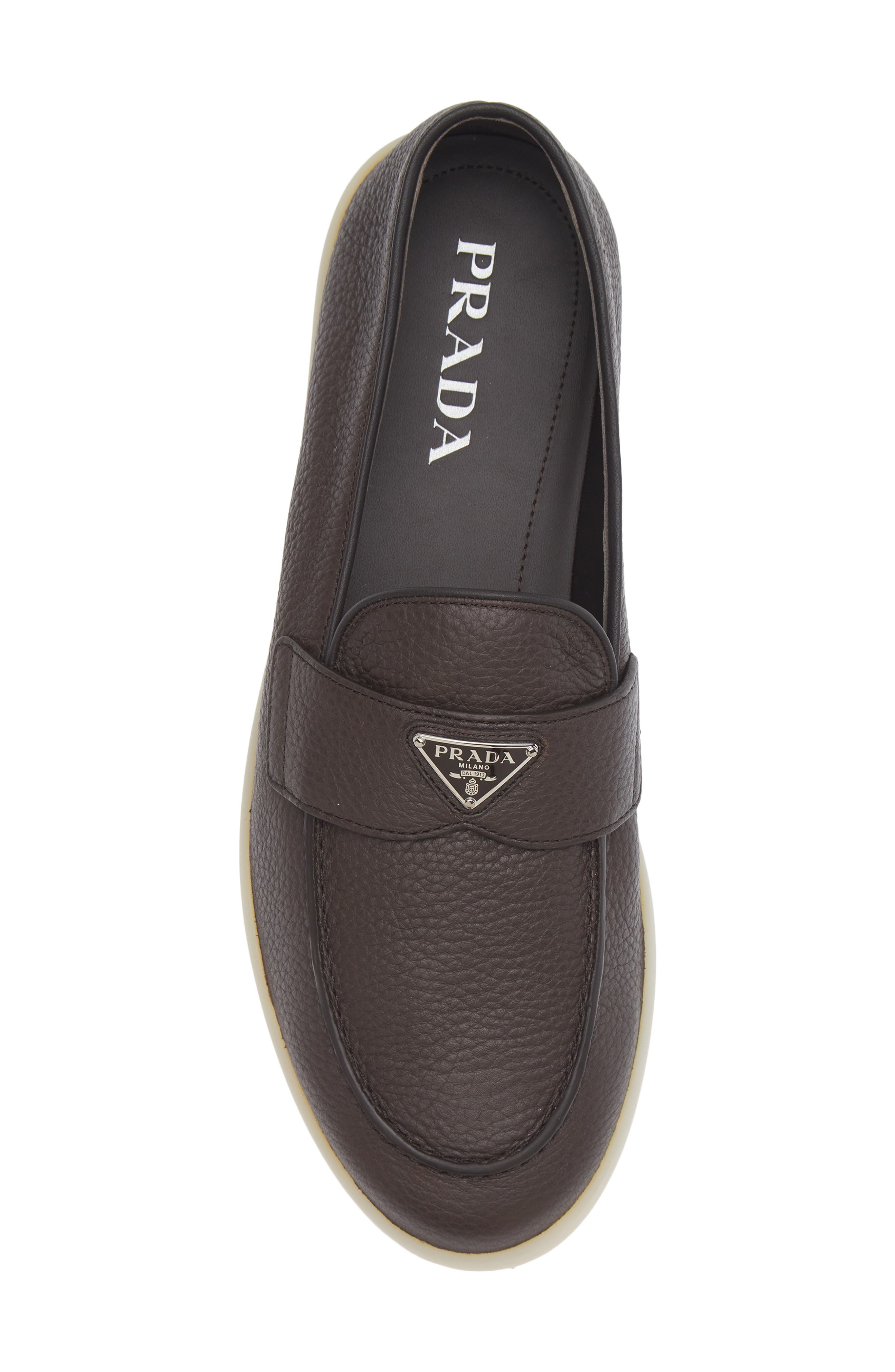 Prada St. Tropez Loafer, Alternate, color, Caffe