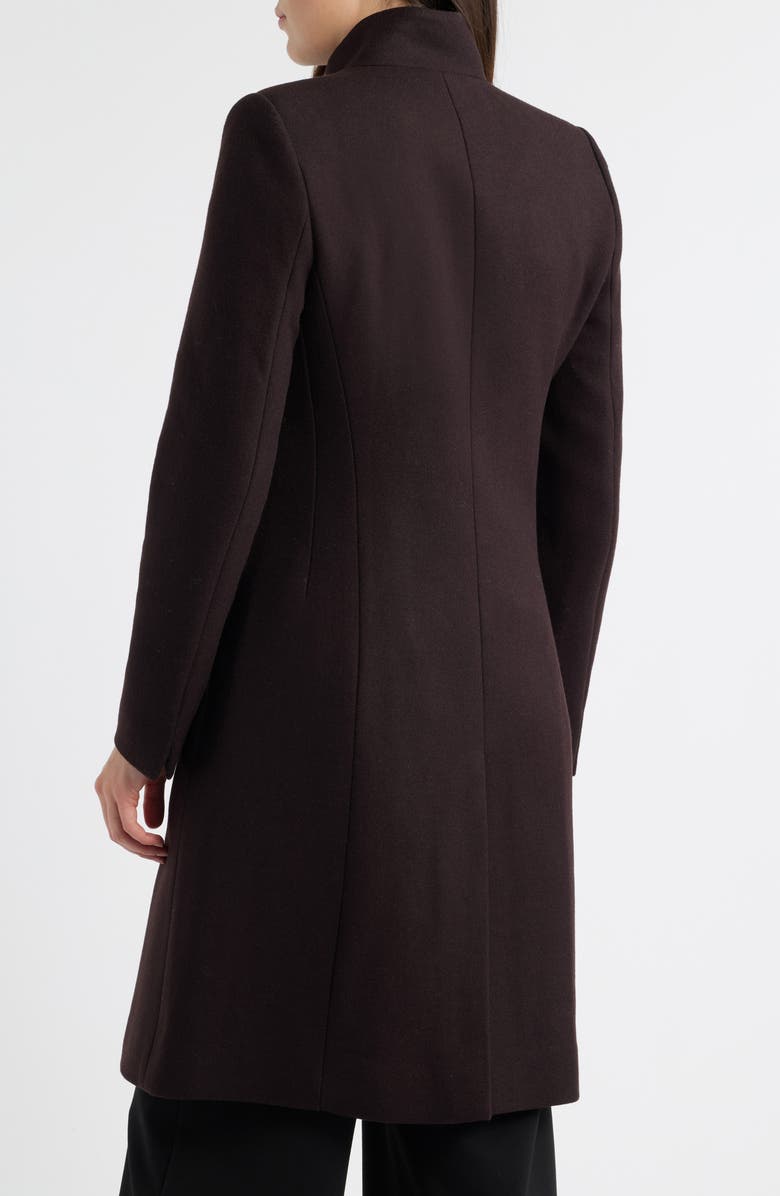 Reiss Max Wool Blend Coat, Alternate, color, Chocolate Brown