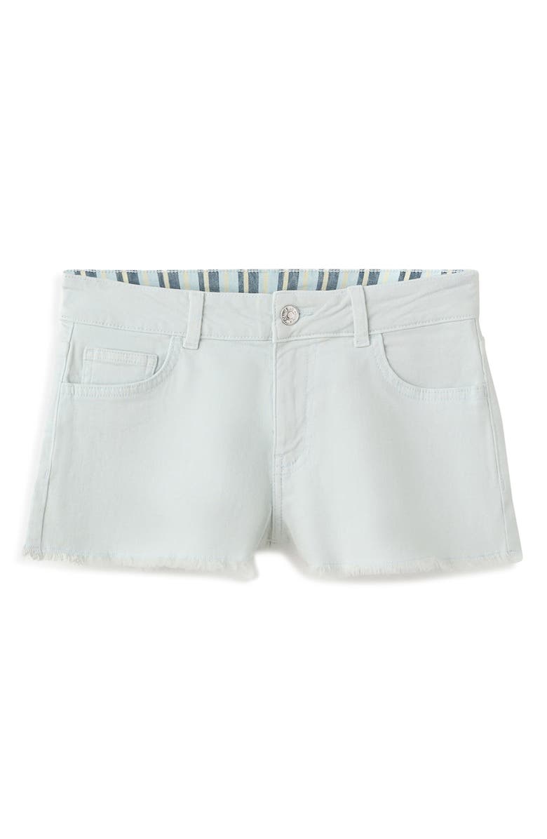 MANGO TEEN Reversible Waistband Denim Mini Shorts, Alternate, color, 