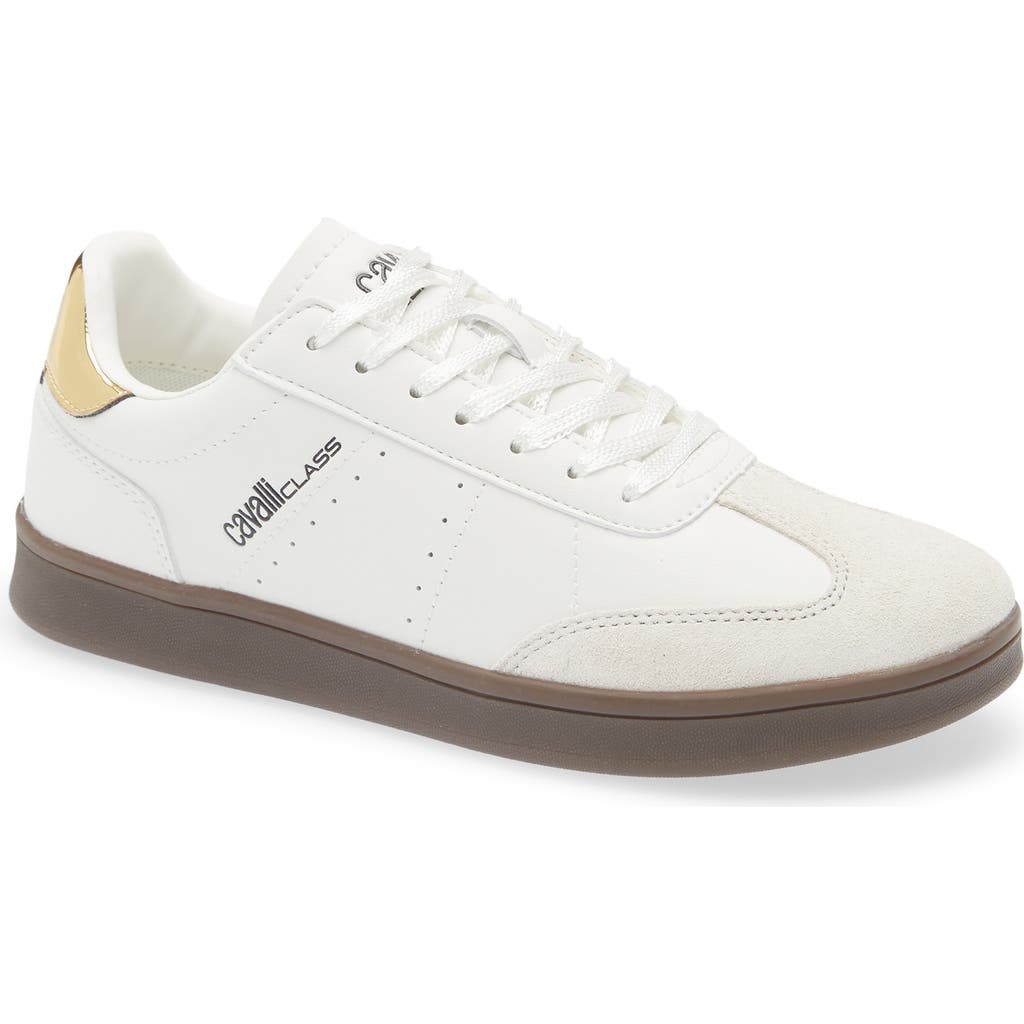 Roberto Cavalli Low Top Sneaker In White